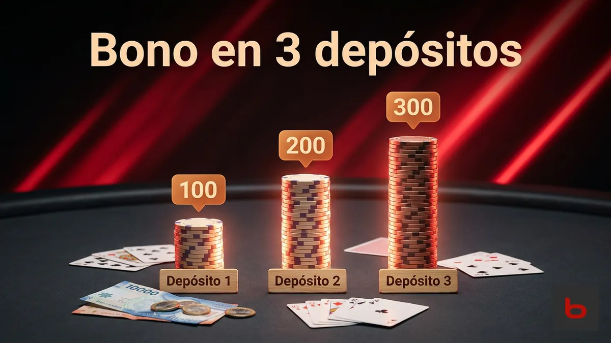 Bono de casino de Bodog Chile: 100% en cada uno de los 3 primeros depósitos