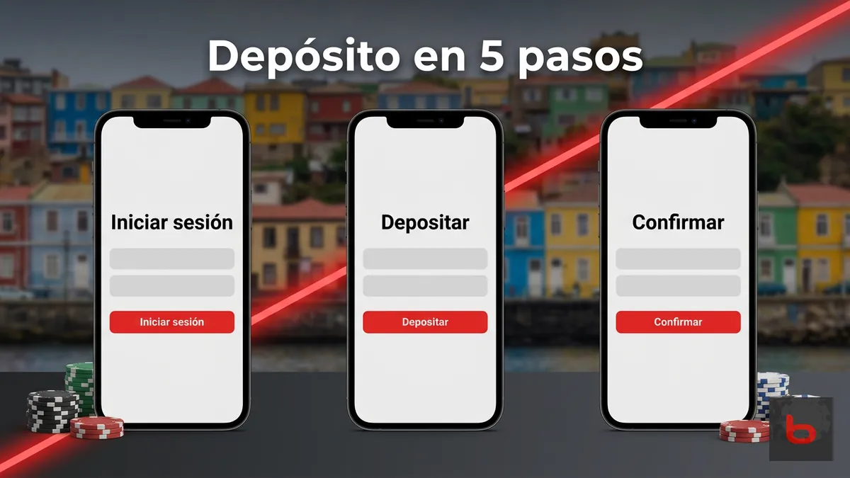 Cómo hacer un depósito en Bodog Chile paso a paso desde el celular