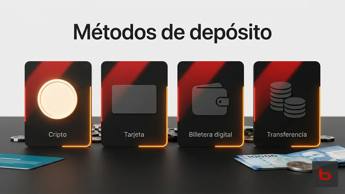 Comparación de métodos de depósito en Bodog Chile: cripto, tarjeta y billeteras digitales
