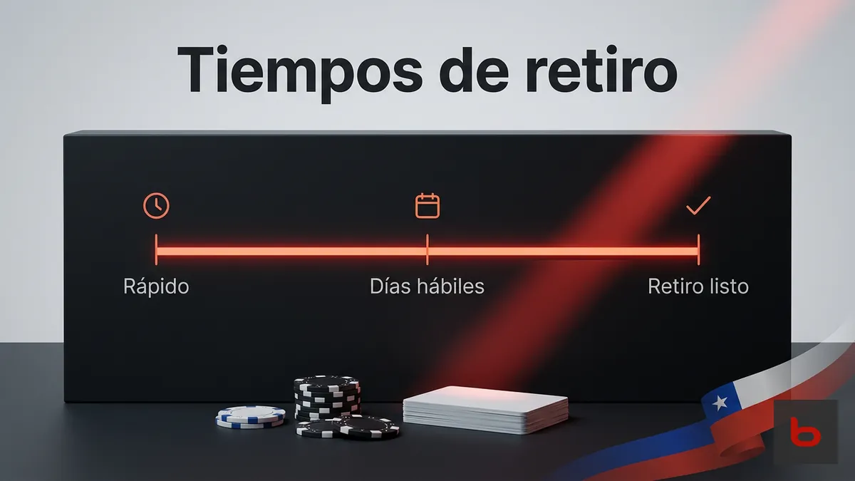 Plazos de retiro en Bodog Chile según el método de pago elegido