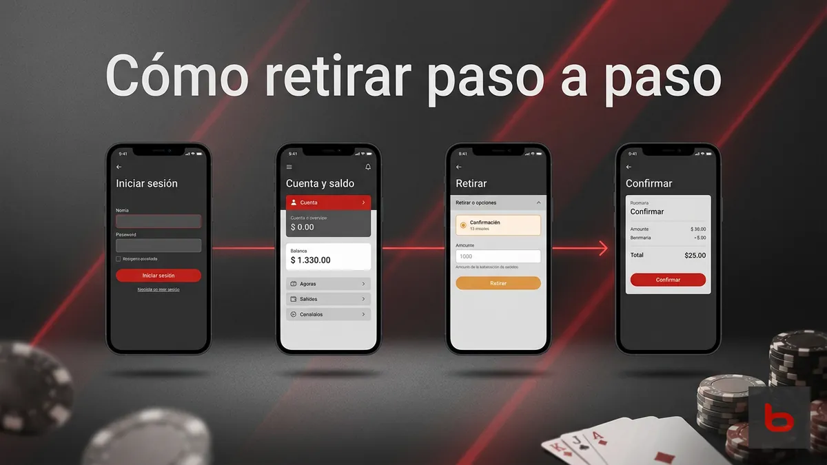 Pasos para retirar dinero en Bodog Chile desde el celular o el computador